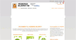 Desktop Screenshot of hedbergsbilskrot.se
